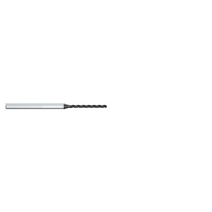 Picture of MIKRON 2.CD.100210.A Carbide Drill Solid 130° 0.082 Diameter Cylindrical 0.157 2.755 OAL 3 Flute 10.0XD
