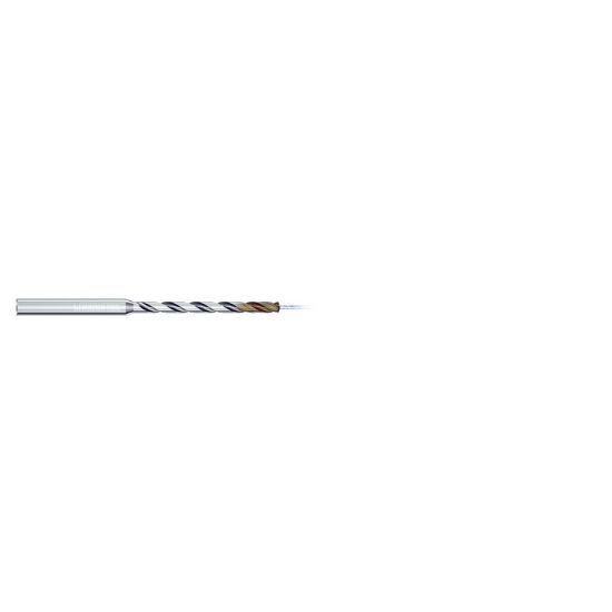 Picture of MIKRON 2.CD.100490.IC Carbide Drill Coolant Thru 140° 0.192 Diameter Cylindrical 0.236 4.133 OAL 2 Flute 10.0XD