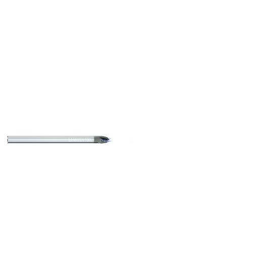Picture of MIKRON 2.CC.01000.120 Center Drill Coolant Thru 130°, 120° 0.393 Diameter Cylindrical 0.393 3.149 OAL 2 Flute 1.0XD