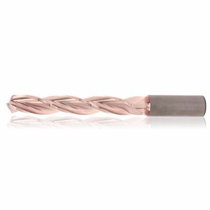 Picture of PCT CXC303500T6 Carbide Drill Coolant Thru 130° ZrCN 0.137 Diameter Cylindrical 0.236 Shank 2.440 OAL 3 Flute 0.787 Flute Length 3.0XD