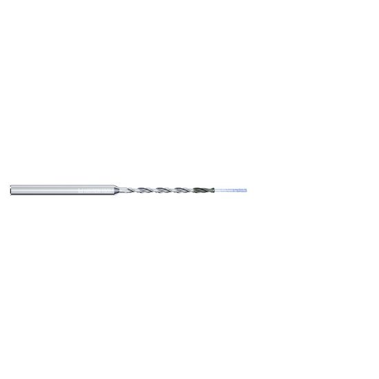 Picture of MIKRON 2.CD.150400.CS Carbide Drill Coolant Thru 140° 0.157 Diameter Cylindrical 0.236 4.550 OAL 2 Flute 15.0XD