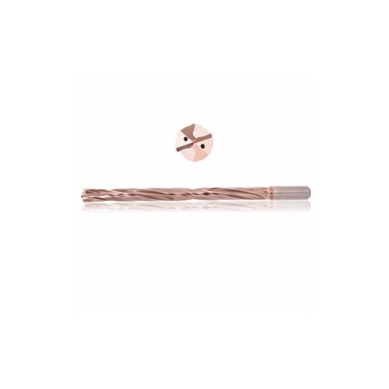 Picture of PCT AXC811700T6 Deep Hole Coolant Thru 135° ZrCN 0.460 Diameter Cylindrical 0.472 Shank 6.378 OAL 2 Flute 4.488 Flute Length 8.0XD