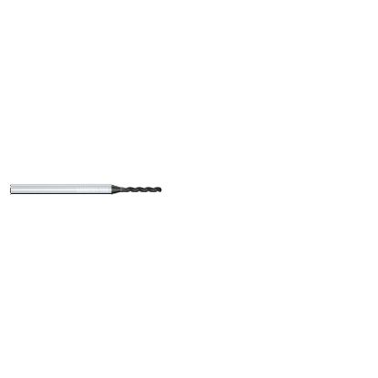 Picture of MIKRON 2.CD.050275.A Carbide Drill Solid 130° 0.108 Diameter Cylindrical 0.157 2.539 OAL 3 Flute 5.0XD