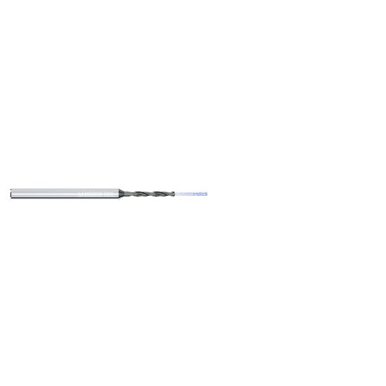 Picture of MIKRON 2.CD.060F732.CS Carbide Drill Coolant Thru 140° 0.218 Diameter Cylindrical 0.236 3.460 OAL 2 Flute 6.0XD