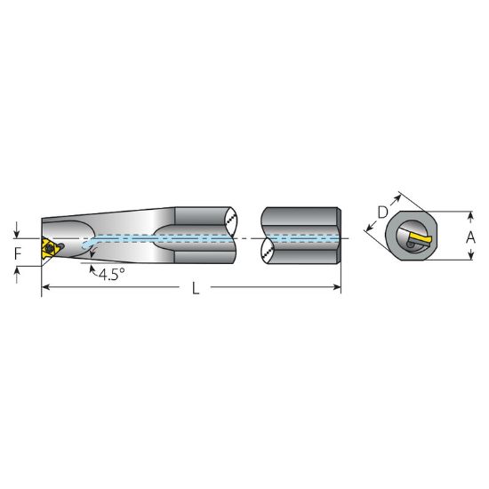 Picture of VARDEX AVRC300-5OIL Boring Bar Iso Thread