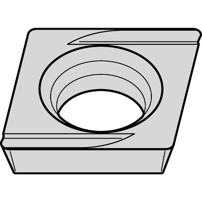 Picture of WIDIA/KENNAMETAL CDHH120605L CG6 Insert 80.0° TiC + TiCN + TiN 0.007 Corner Radius