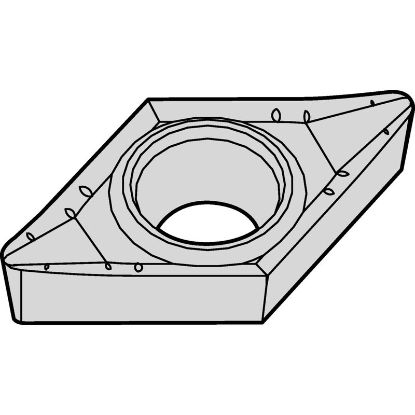 Picture of WIDIA/KENNAMETAL DCGT32.51AL3 HWK15 Insert 55.0° 0.016 Corner Radius