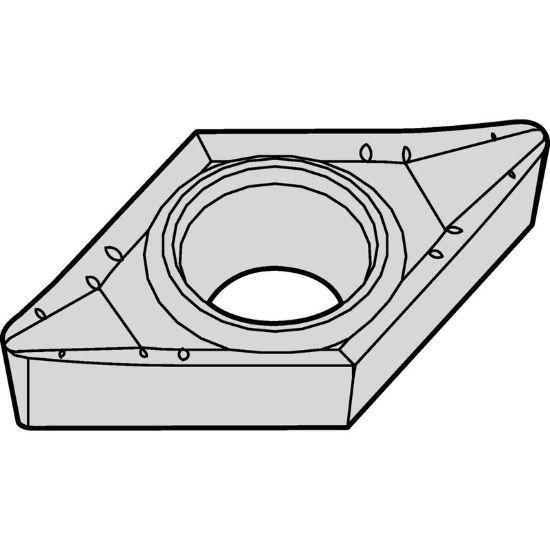 Picture of WIDIA/KENNAMETAL DCGT32.51AL3 HWK15 Insert 55.0° 0.016 Corner Radius