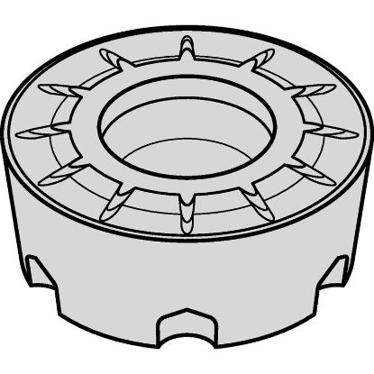 Picture of WIDIA/KENNAMETAL RCMT1606M043M Milling Insert Round TiN + TiCN + Al2O3