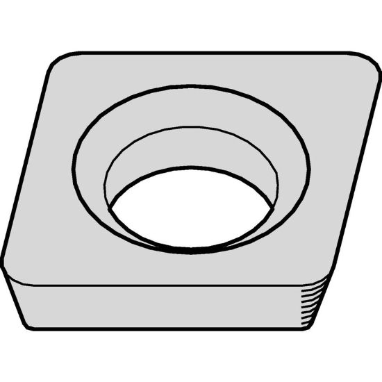 Picture of WIDIA/KENNAMETAL CDHB1206X0 CG6 Insert 80.0° TiC + TiCN + TiN 0.002 Corner Radius