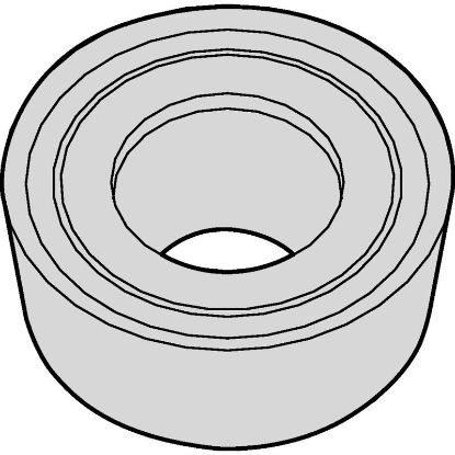 Picture of WIDIA/KENNAMETAL RCGT0803M0AL1 HWK10 Insert Round 0.157 Corner Radius