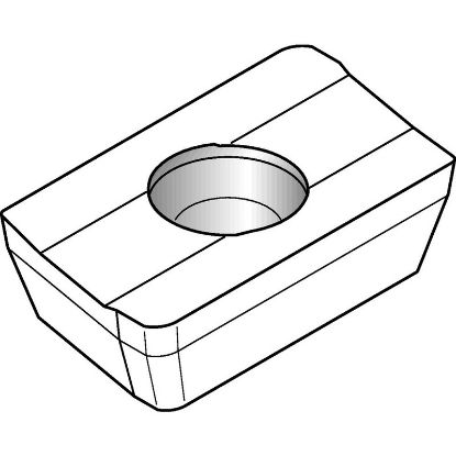 Picture of WIDIA/KENNAMETAL XPNT 160412 TN7535 Milling Insert Paralelagram TiN + TiCN + Al2O3 0.046 Corner Radius