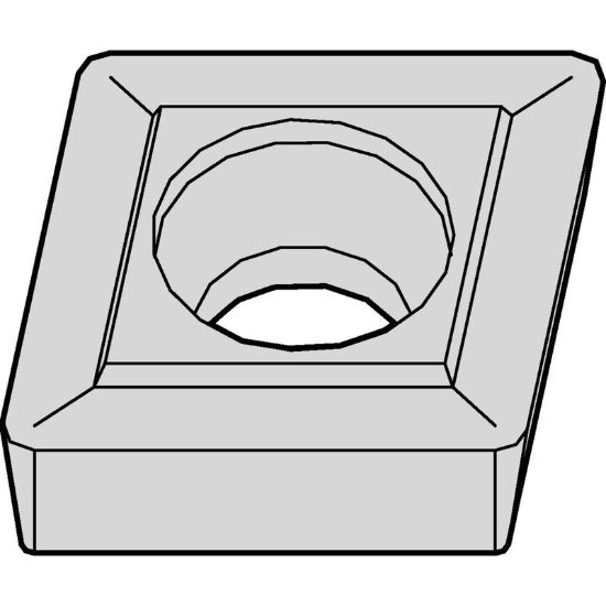 Picture of WIDIA/KENNAMETAL CCMT21.51 TTS Insert 80.0° 0.016 Corner Radius