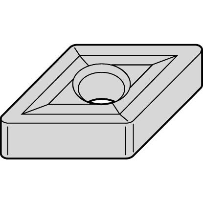 Picture of WIDIA/KENNAMETAL DNGP431 TN10U Insert 55.0° TiAIN + TiN 0.016 Corner Radius