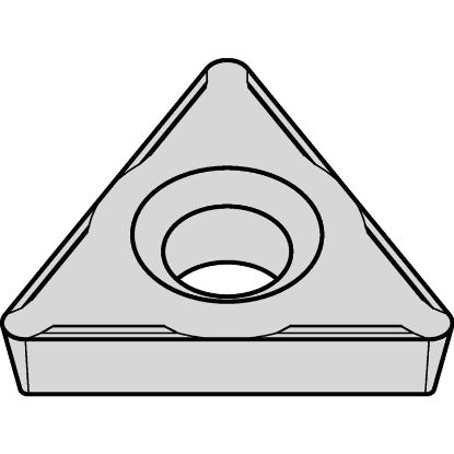 Picture of WIDIA/KENNAMETAL TPCH221 CG6 Insert Triangle TiC + TiCN + TiN 0.015 Corner Radius