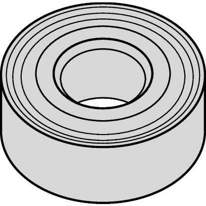 Picture of WIDIA/KENNAMETAL RNMG437N TN20K Insert Round TiN + TiCN + Al2O3 0.250 Corner Radius
