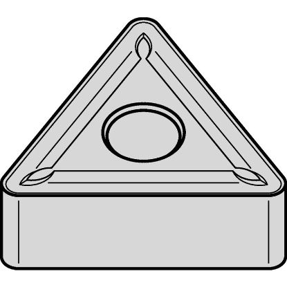 Picture of WIDIA/KENNAMETAL TNMG6667NTN20P Insert Triangle TiN + TiCN + Al2O3 0.094 Corner Radius