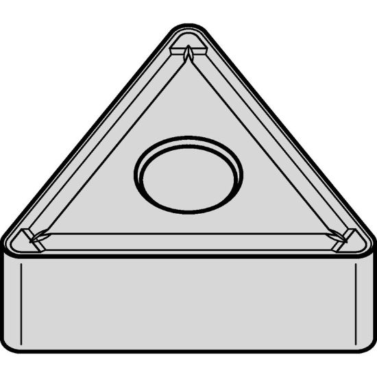 Picture of WIDIA/KENNAMETAL TNMG4322PTN20K Insert Triangle TiN + TiCN + Al2O3 0.031 Corner Radius