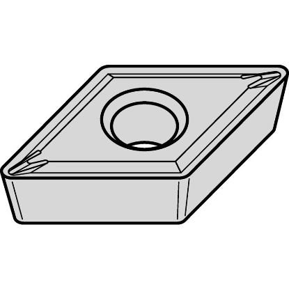 Picture of WIDIA/KENNAMETAL DCGT21.501P TN10U Insert 55.0° TiAIN + TiN 0.004 Corner Radius