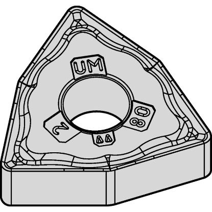 Picture of WIDIA/KENNAMETAL WNMG432UM WM35CT Insert Trigon TTiN + TiCN + Al2O3 + TiOCN 0.031 Corner Radius