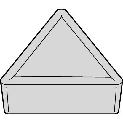Picture of WIDIA/KENNAMETAL TPMR222 WK20CT Insert Triangle TiN + TiCN + Al2O3 0.031 Corner Radius