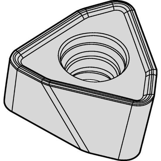 Picture of WIDIA/KENNAMETAL WOEJ080412SRMH TN6525 Milling Insert Trigon TiAlN 0.048 Corner Radius