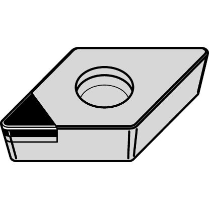 Picture of WIDIA/KENNAMETAL DCMW32.52FST WDN25U Insert 55.0° 0.031 Corner Radius