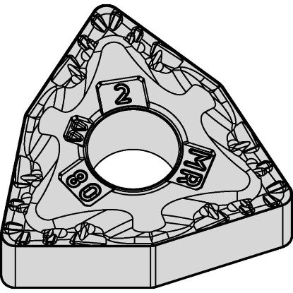 Picture of WIDIA/KENNAMETAL WNMG432MR WM25CT Insert Trigon TTiN + TiCN + Al2O3 + TiOCN 0.031 Corner Radius