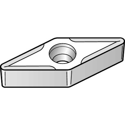 Picture of WIDIA/KENNAMETAL VCMT32.52 TN2000 Insert 35.0° TiN + TiCN + Al2O3 0.031 Corner Radius