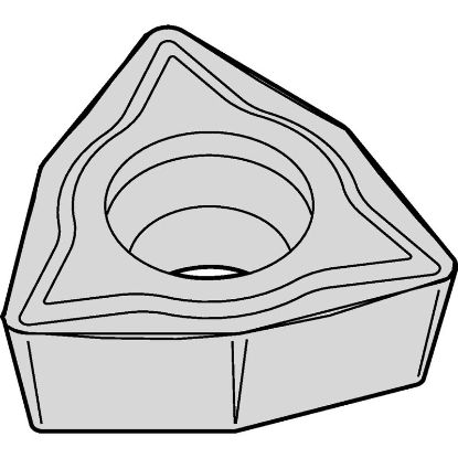 Picture of WIDIA/KENNAMETAL WPMT32.52LF CG55 Insert Trigon TiN 0.031 Corner Radius