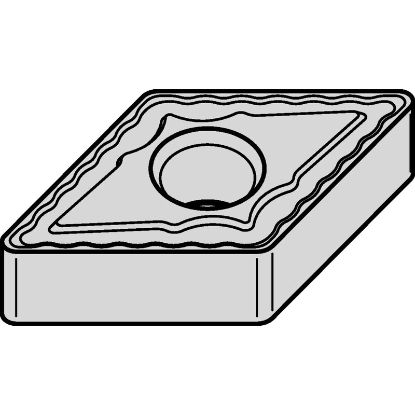 Picture of WIDIA/KENNAMETAL DNMG4427N TN20K Insert 55.0° TiN + TiCN + Al2O3 0.031 Corner Radius