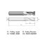 Picture of WIDIN EA302032LS DIA 1/2 SH 0.50 LOC 3.00 OAL 6.00 End Mill Standard Flute Standard Helix Carbide Uncoated Single End Square Sharp General Purpose