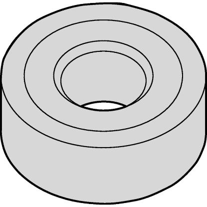 Picture of WIDIA/KENNAMETAL RNMG43RH WP35CT Insert Round TiN + TiCN + Al2O3 + TiOCN 0.250 Corner Radius