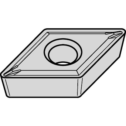Picture of WIDIA/KENNAMETAL DCMT32.521P TN20K Insert 55.0° TiN + TiCN + Al2O3 0.031 Corner Radius