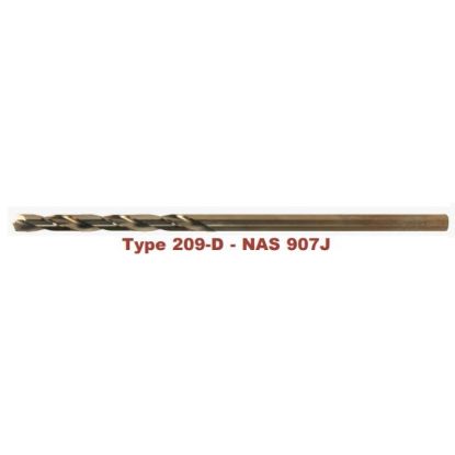 Picture of VIKING 65180 15/64 Cobalt Drill Aircraft Length Gold Coated