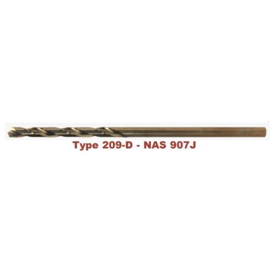 Picture of VIKING 65180 15/64 Cobalt Drill Aircraft Length Gold Coated