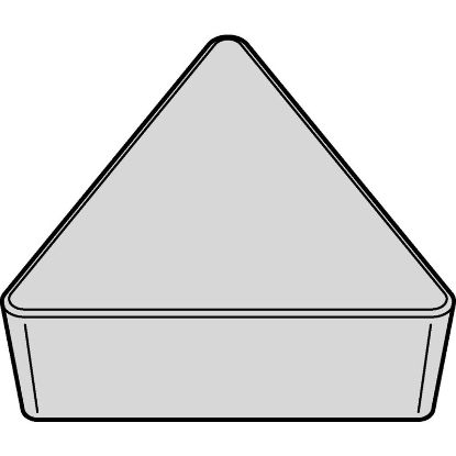 Picture of WIDIA/KENNAMETAL TPU322 WK20CT Insert Triangle TiN + TiCN + Al2O3 0.031 Corner Radius