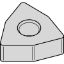 Picture of WIDIA/KENNAMETAL WNMA432 WK20CT Insert Trigon TiN + TiCN + Al2O3 0.031 Corner Radius