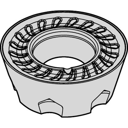 Picture of WIDIA/KENNAMETAL RDPT1204M0SMMX Milling Insert Round TiN + TiCN + Al2O3