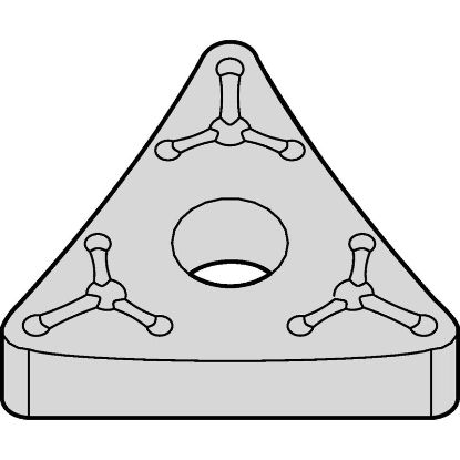 Picture of WIDIA/KENNAMETAL TNMM43265 WP25CT Insert Triangle TiCN + Al2O3 + TiCNTiN 0.031 Corner Radius