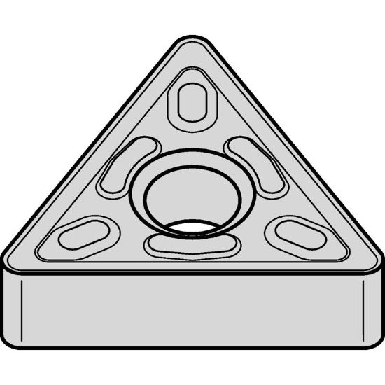 Picture of WIDIA/KENNAMETAL TNMG3324PTN20P Insert Triangle TiN + TiCN + Al2O3 0.031 Corner Radius