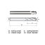 Picture of WIDIN BA304008 DIA 1/8 SH 0.1250 LOC 0.50 OAL 2.00 End Mill Standard Flute Standard Helix Carbide Uncoated Single End Ball Nose General Purpose