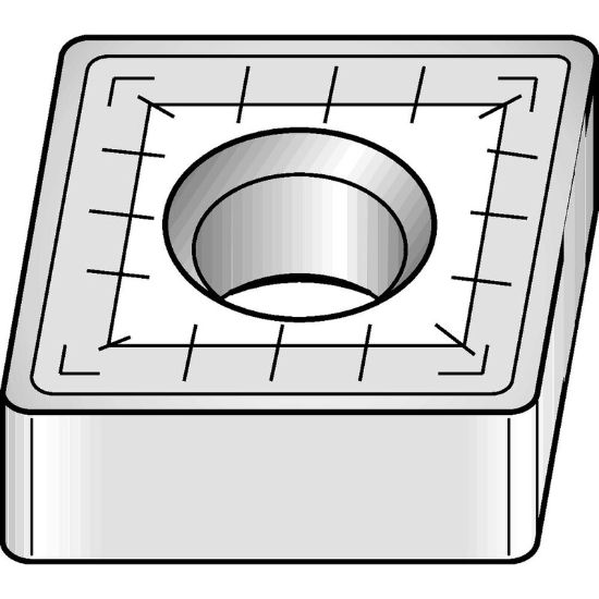 Picture of WIDIA/KENNAMETAL CNMM6448 WP25CT Insert 80.0° TiCN + Al2O3 + TiCNTiN 0.063 Corner Radius