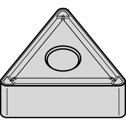 Picture of WIDIA/KENNAMETAL TNMG3322PTN15M Insert Triangle TiN + TiCN + Al2O3 0.031 Corner Radius