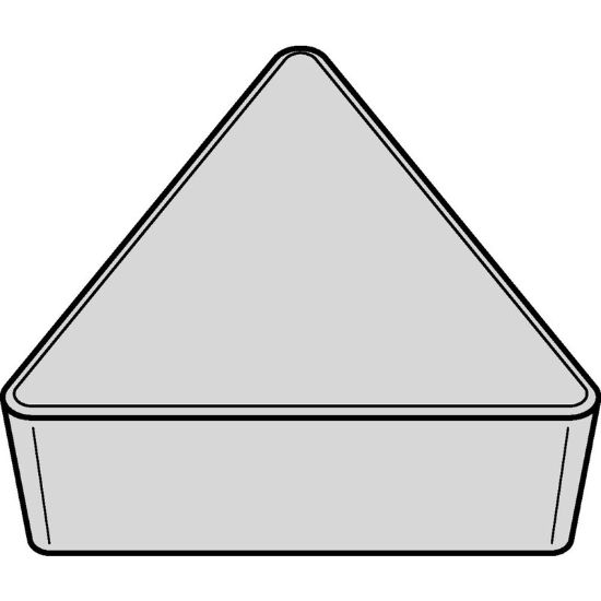 Picture of WIDIA/KENNAMETAL TPG322 WK20CT Insert Triangle TiN + TiCN + Al2O3 0.031 Corner Radius