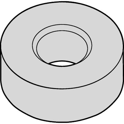 Picture of WIDIA/KENNAMETAL RNMA43 WK05CT Insert Round TiN + TiCN + Al2O3 0.250 Corner Radius