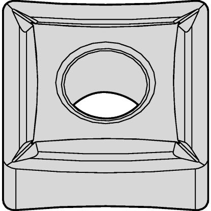 Picture of WIDIA/KENNAMETAL SNMP432 WM25CT Insert Square TTiN + TiCN + Al2O3 + TiOCN 0.031 Corner Radius