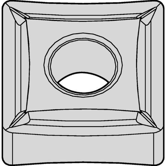 Picture of WIDIA/KENNAMETAL SNMP432 WM25CT Insert Square TTiN + TiCN + Al2O3 + TiOCN 0.031 Corner Radius