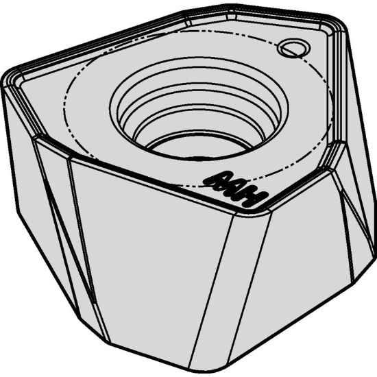 Picture of WIDIA/KENNAMETAL WOEJ120712SRMH WU35Powder Metal Milling Insert Trigon TiN 0.050 Corner Radius