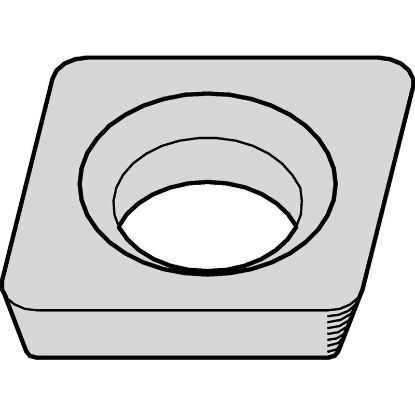 Picture of WIDIA/KENNAMETAL CDHB12061 CG6 Insert 80.0° TiC + TiCN + TiN 0.015 Corner Radius